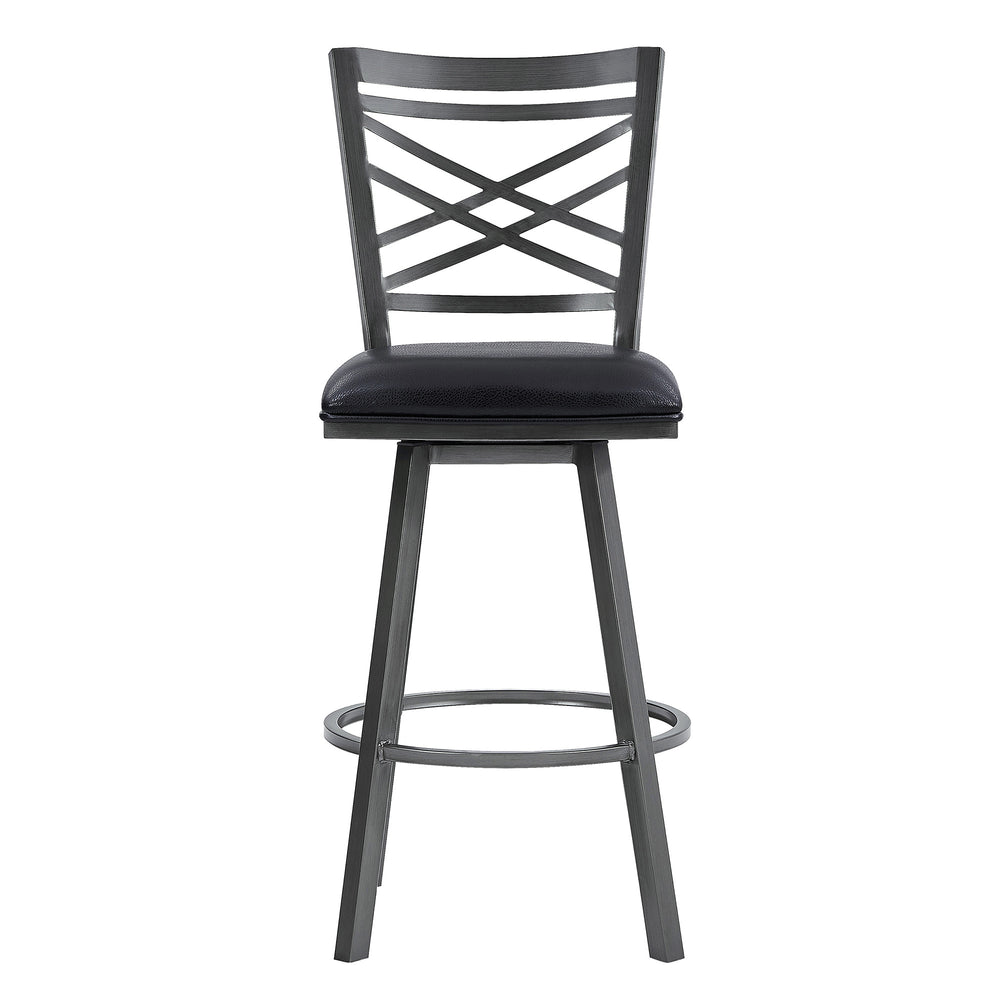 30" Iron Bar Height Bar Chair - Homeroots