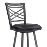 30" Iron Bar Height Bar Chair - Homeroots