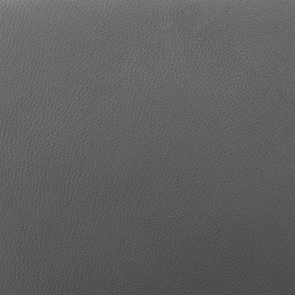 26" Gray And Silver Faux Leather And Iron Swivel Low Back Counter Height Bar Chair - Homeroots - Flyclothing LLC