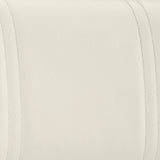 25" White And Silver Faux Leather And Iron Swivel Low Back Adjustable Height Bar Chair - Homeroots