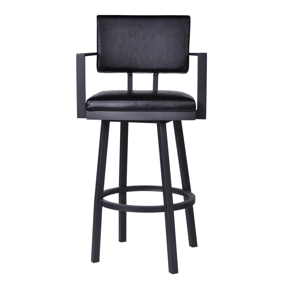 26" Iron Swivel Counter Height Bar Chair - Homeroots - Flyclothing LLC