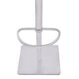 21" Gray And Silver Iron Swivel Backless Adjustable Height Bar Chair - Homeroots - Flyclothing LLC