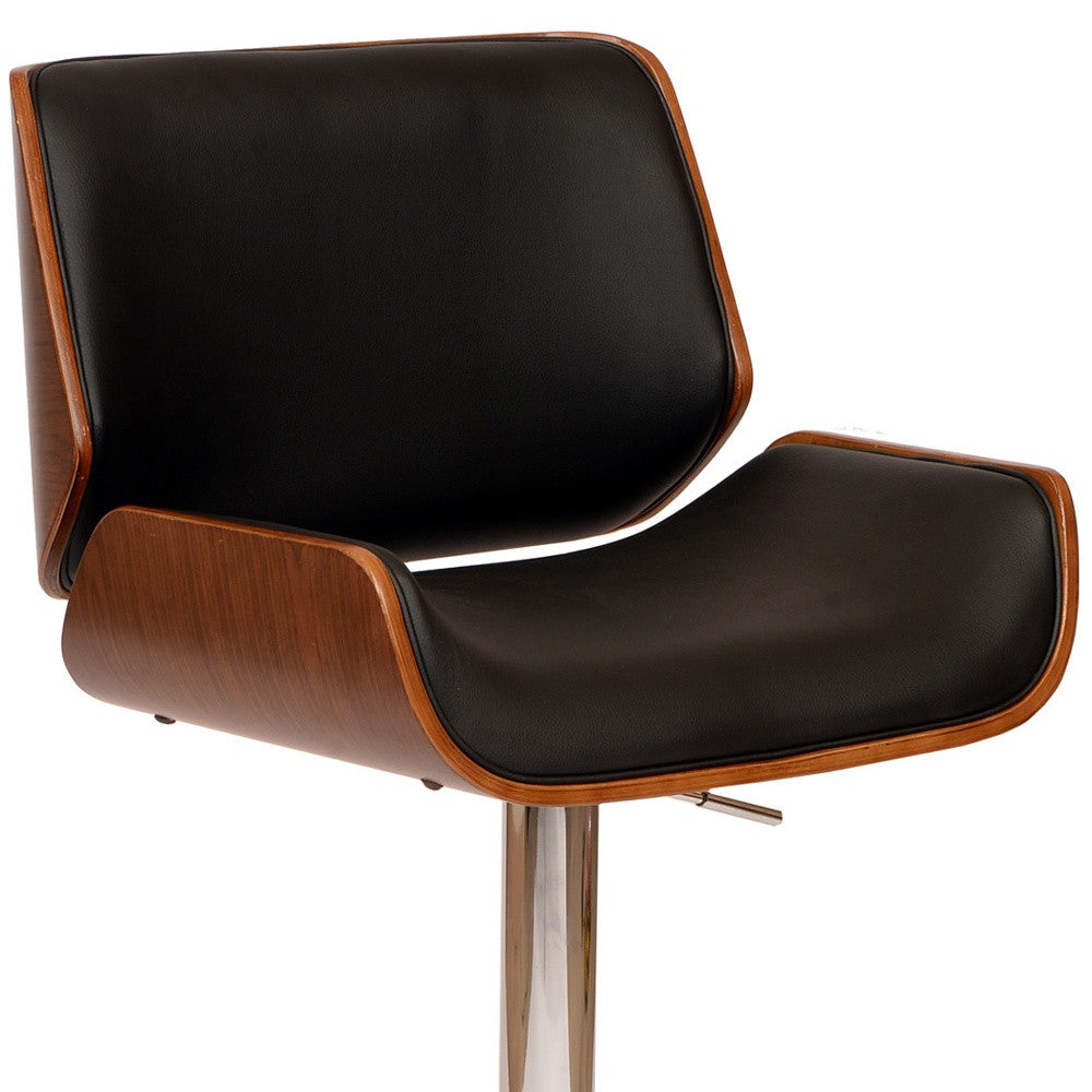 24" Black And Silver Iron Swivel Low Back Adjustable Height Bar Chair - Homeroots - Flyclothing LLC