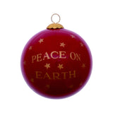 Peace on Earth Dove Hand Painted Mouth Blown Glass Ornament - Homeroots - Flyclothing LLC