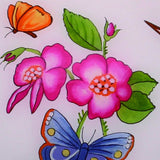 Decorative Florals Hand Painted Mouth Blown Glass Ornament - Homeroots - Flyclothing LLC