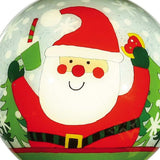 Festive Glitter Santa Hand Painted Mouth Blown Glass Ornament - Homeroots - Flyclothing LLC