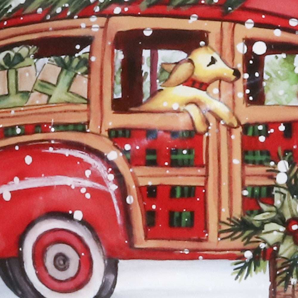 Home For Christmas Hand Painted Mouth Blown Glass Ornament - Homeroots - Flyclothing LLC