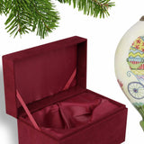 Baby Carriage with Presents Hand Painted Mouth Blown Glass Ornament - Homeroots - Flyclothing LLC