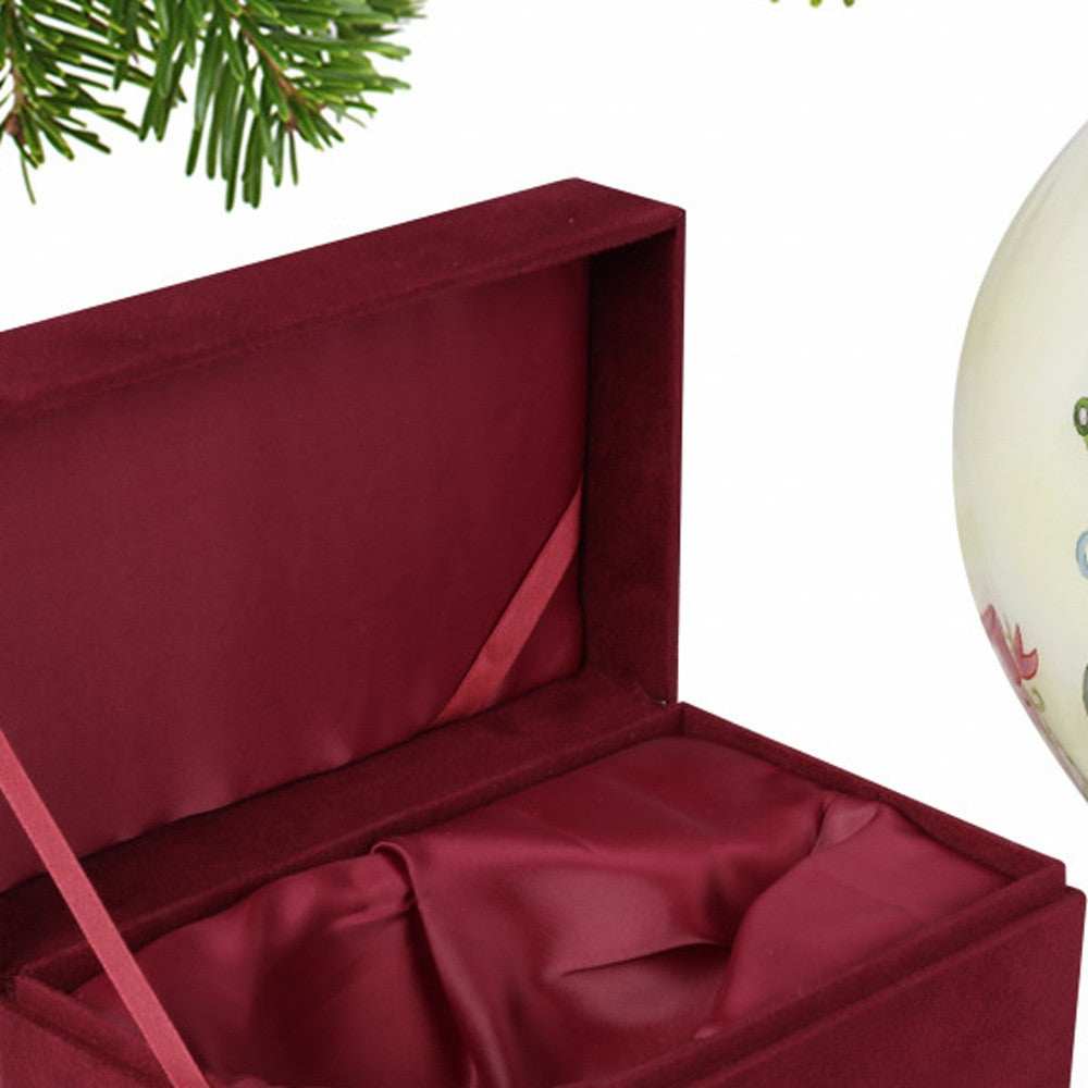 Baby Carriage with Presents Hand Painted Mouth Blown Glass Ornament - Homeroots - Flyclothing LLC