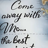 Globe Come Away with Me Hand Painted Mouth Blown Glass Ornament - Homeroots - Flyclothing LLC