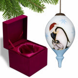Penguin Mother and Child Hand Painted Mouth Blown Glass Ornament - Homeroots - Flyclothing LLC
