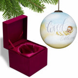 Smooth You are Loved, Little One Hand Painted Mouth Blown Glass Ornament - Homeroots - Flyclothing LLC