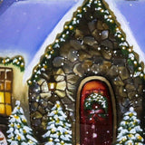 Home for Christmas Hand Painted Mouth Blown Glass Ornament - Homeroots - Flyclothing LLC