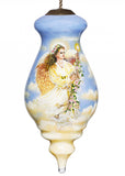 Angel Divine Hand Painted Mouth Blown Glass Ornament - Homeroots - Flyclothing LLC
