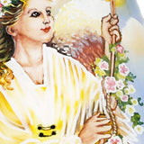 Angel Divine Hand Painted Mouth Blown Glass Ornament - Homeroots - Flyclothing LLC