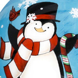 Anywhere with You is Always Better Penguin Hand Painted Mouth Blown Glass Ornament - Homeroots - Flyclothing LLC