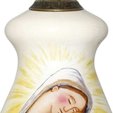 Mother Mary with Baby Hand Painted Mouth Blown Glass Ornament - Homeroots - Flyclothing LLC