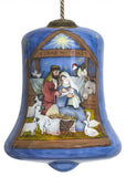Holy Family Bethlehem Hand Painted Mouth Blown Glass Ornament - Homeroots - Flyclothing LLC