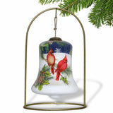 Dual Cardinals Hand Painted Mouth Blown Glass Ornament - Homeroots - Flyclothing LLC