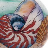 Sea Shell Hand Painted Mouth Blown Glass Ornament - Homeroots - Flyclothing LLC