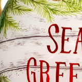 Holly Seas And Greetings Hand Painted Mouth Blown Glass Ornament - Homeroots - Flyclothing LLC