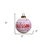 Snowman You Are a Blessing To Me Hand Painted Mouth Blown Glass Ornament - Homeroots - Flyclothing LLC