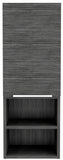 32" Smoky Gray Oak Accent Cabinet With Three Shelves