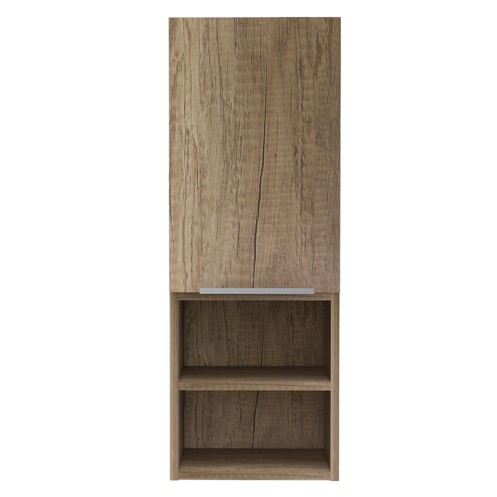 12" Wood Brown Standard Accent Cabinet With Four Shelves - Homeroots