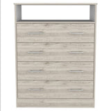 33" Light Grey Manufactured Wood Four Drawer Dresser - Homeroots - Flyclothing LLC