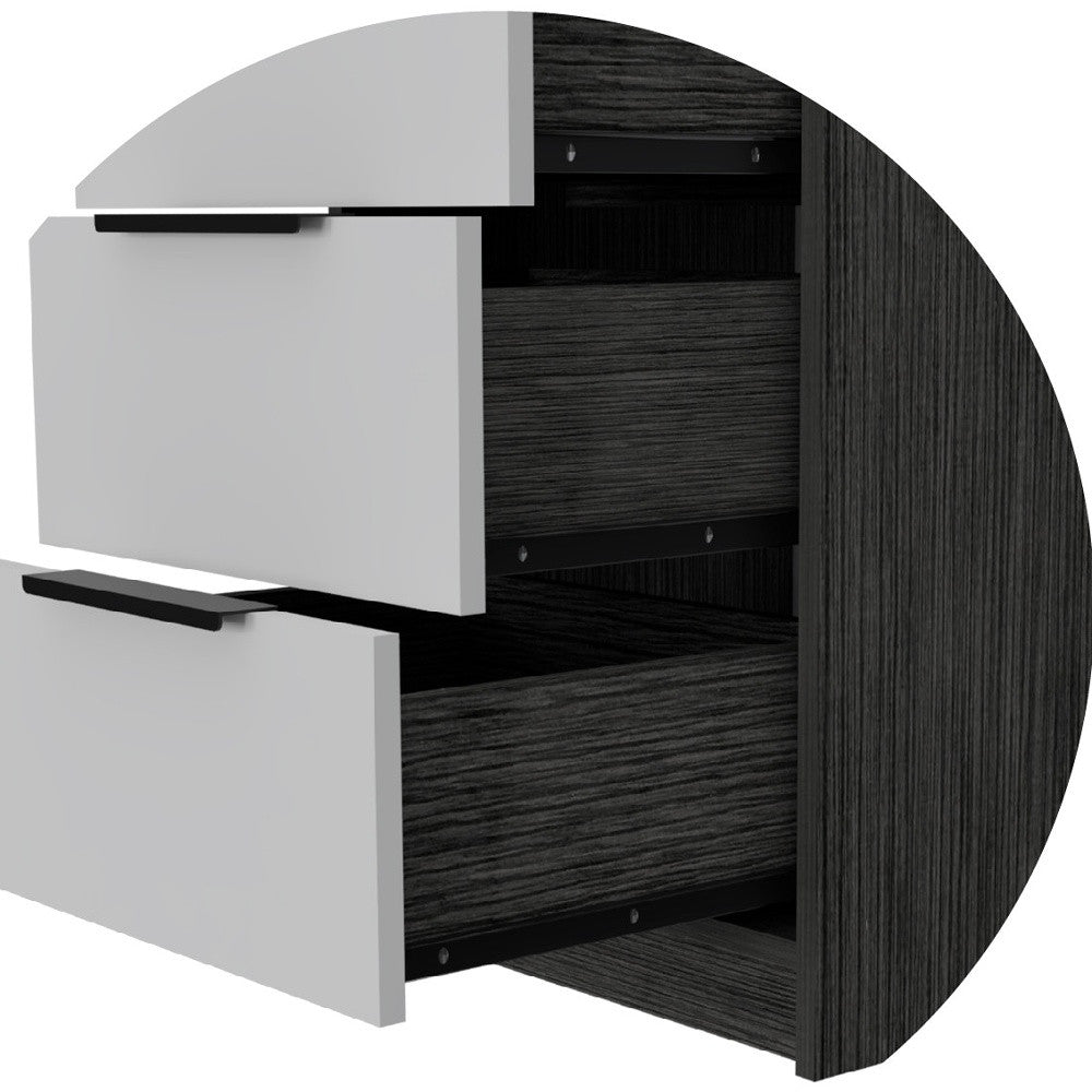 18" White Manufactured Wood Five Drawer Chest - Homeroots