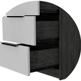 18" White Manufactured Wood Five Drawer Chest - Homeroots