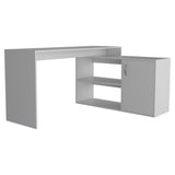 60" White L Shape Computer Desk - Homeroots - Flyclothing LLC