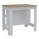 Modern White and Light Oak Kitchen Island - Homeroots - Flyclothing LLC