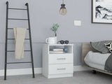 Modern and Stylish White Particle Bedroom Nightstand - Homeroots - Flyclothing LLC
