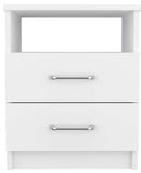 Modern and Stylish White Particle Bedroom Nightstand - Homeroots - Flyclothing LLC