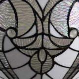 62" Brown Traditional Shaped Floor Lamp With White Stained Glass Bowl Shade - Homeroots - Flyclothing LLC