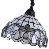 62" Brown Traditional Shaped Floor Lamp With White Stained Glass Bowl Shade - Homeroots - Flyclothing LLC