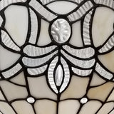 72" Brown Traditional Shaped Floor Lamp With Brown Stained Glass Bowl Shade - Homeroots - Flyclothing LLC