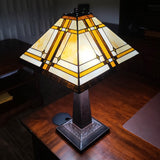 22" Dark Brown Metal Two Light Candlestick Table Lamp With Beige Shade - Homeroots - Flyclothing LLC