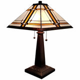 22" Dark Brown Metal Two Light Candlestick Table Lamp With Beige Shade - Homeroots - Flyclothing LLC