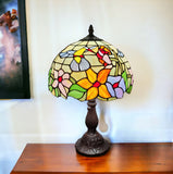 19" Dark Brown Metal Candlestick Table Lamp With Ivory Dome Shade - Homeroots - Flyclothing LLC