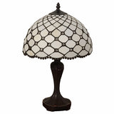 19" Dark Brown Metal Candlestick Table Lamp With White Dome Shade - Homeroots - Flyclothing LLC