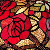 24" Dark Brown Metal Two Light Candlestick Table Lamp With Red Dome Shade - Homeroots - Flyclothing LLC