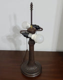 24" Dark Brown Metal Two Light Candlestick Table Lamp With Dark Brown Shade - Homeroots - Flyclothing LLC