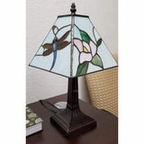 15" Dark Brown Metal Candlestick Table Lamp With White Empire Shade - Homeroots - Flyclothing LLC