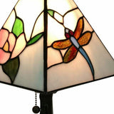 15" Dark Brown Metal Candlestick Table Lamp With White Empire Shade - Homeroots - Flyclothing LLC