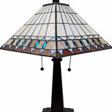 22" Dark Brown Metal Two Light Candlestick Table Lamp With Off White Empire Shade - Homeroots - Flyclothing LLC