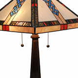 22" Dark Brown Metal Two Light Candlestick Table Lamp With Off White Empire Shade - Homeroots - Flyclothing LLC