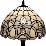 19" Dark Brown Metal Candlestick Table Lamp With White Dome Shade - Homeroots - Flyclothing LLC