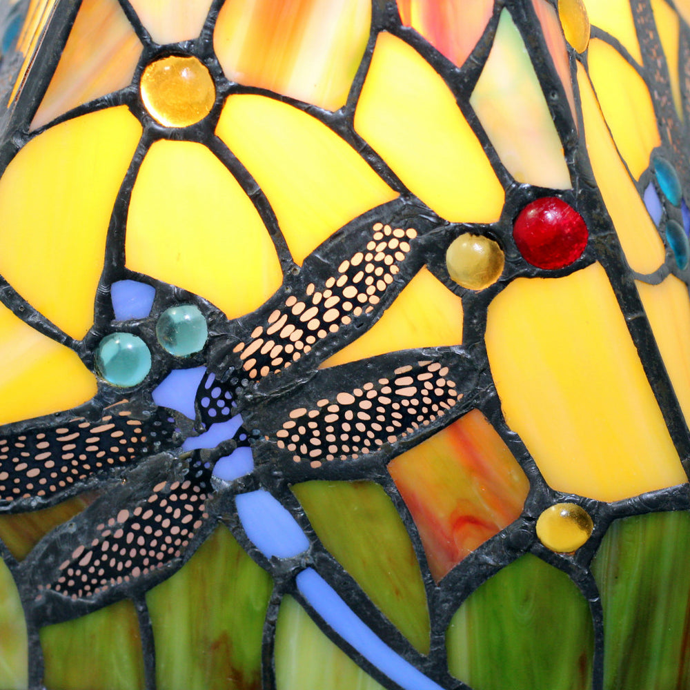 15" Dark Brown Metal Candlestick Table Lamp With Green Empire Shade - Homeroots - Flyclothing LLC